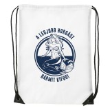 Zsona Dekor A legjobb horgász bármit kifog - Sport táska fehér