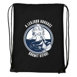 Zsona Dekor A legjobb horgász bármit kifog - Sport táska fekete