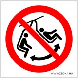 Zsona Dekor A székben hintázni tilos! Öntapadós matrica 200x200 mm