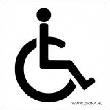 Zsona Dekor Akadálymentes WC Öntapadós matrica 100x100 mm