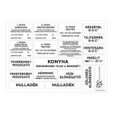 Zsona Dekor Alap köjálos HACCP ÁNTSZ matrica csomag