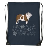 Zsona Dekor Angol bulldog - Sport táska navy kék