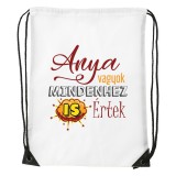 Zsona Dekor Anya vagyok mindenhez is értek - Sport táska fehér