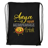 Zsona Dekor Anya vagyok mindenhez is értek - Sport táska fekete