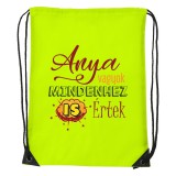 Zsona Dekor Anya vagyok mindenhez is értek - Sport táska sárga