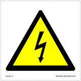 Zsona Dekor Áramütés veszélye! Öntapadós matrica 100x100 mm