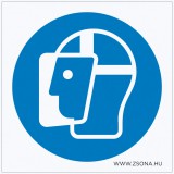 Zsona Dekor Arcvédő használata kötelező! Műanyag tábla 200x200 mm