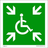 Zsona Dekor Átmeneti védett tér Utánvilágító műanyag tábla 100x100 mm