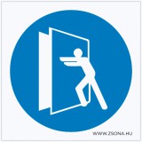 Zsona Dekor Az ajtó zárva tartandó! Öntapadós matrica 150x150 mm
