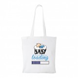 Zsona Dekor Baby loading fiú - Bevásárló táska fehér
