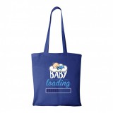 Zsona Dekor Baby loading fiú - Bevásárló táska kék