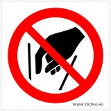 Zsona Dekor Belenyúlni tilos! Öntapadós matrica 150x150 mm