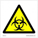 Zsona Dekor Biológiai veszély! Öntapadós matrica 100x100 mm