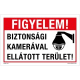 Zsona Dekor Biztonsági kamerával ellátott terület! Műanyag tábla 320x500 mm