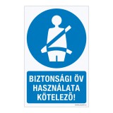 Zsona Dekor Biztonsági öv használata kötelező! Műanyag tábla 160x250 mm