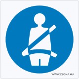 Zsona Dekor Biztonsági öv használata kötelező! Öntapadós matrica 150x150 mm