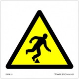 Zsona Dekor Botlás veszély! Műanyag tábla 200x200 mm