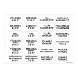 Zsona Dekor Bővítés a köjálos HACCP ÁNTSZ alapcsomaghoz matrica csomag