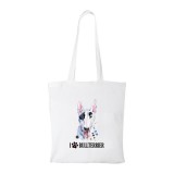 Zsona Dekor Bullterrier - Bevásárló táska fehér v2