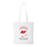 Zsona Dekor Csak egy dolgot várok a karácsonyban V1 - Bevásárló táska fehér