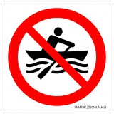 Zsona Dekor Csónakázni tilos! Öntapadós matrica 100x100 mm