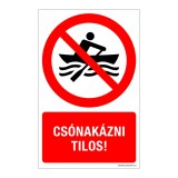 Zsona Dekor Csónakázni tilos! Öntapadós matrica 160x100 mm