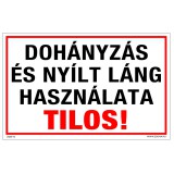 Zsona Dekor Dohányzás és nyílt láng használata tilos! Műanyag tábla 160x100 mm