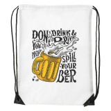 Zsona Dekor Dont drink and drive - Sport táska fehér