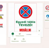 Zsona Dekor Egyedileg tervezhető alumínium tábla 32x50 cm méretben