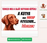 Zsona Dekor Egyedileg tervezhető KUTYA TÁBLA 32X50 cm méretben