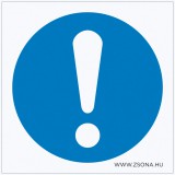 Zsona Dekor Egyéni védőfelszerelés használata kötelező! Öntapadós matrica 100x100 mm