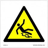 Zsona Dekor Elcsúszás veszélye! Műanyag tábla 100x100 mm