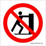 Zsona Dekor Eltolni tilos! Műanyag tábla 150x150 mm