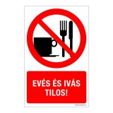 Zsona Dekor Evés és ivás tilos! Alumínium tábla 160x250 mm