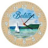 Zsona Dekor Fából készült falióra - Balaton 25 cm
