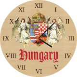 Zsona Dekor Fából készült falióra - Hungary 25 cm