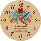 Zsona Dekor Fából készült falióra - Matyó 25 cm