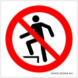 Zsona Dekor Felületre lépni tilos! Öntapadós matrica 200x200 mm
