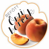 Zsona Dekor Formavágott befőtt cimke ŐSZIBARACK öntapadós műanyag alapú 5 db/csomag