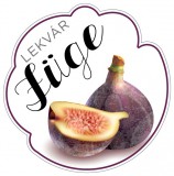 Zsona Dekor Formavágott lekvár cimke FÜGE öntapadós műanyag alapú 5 db/csomag