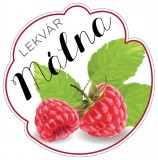 Zsona Dekor Formavágott lekvár cimke MÁLNA öntapadós műanyag alapú 5 db/csomag