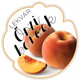 Zsona Dekor Formavágott lekvár cimke ŐSZIBARACK öntapadós műanyag alapú 5 db/csomag