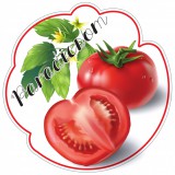 Zsona Dekor Formavágott lekvár cimke PARADICSOM öntapadós műanyag alapú 5 db/csomag