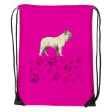 Zsona Dekor Francia bulldog - Sport táska magenta