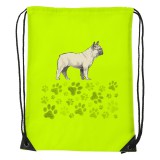 Zsona Dekor Francia bulldog - Sport táska sárga