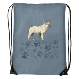 Zsona Dekor Francia bulldog - Sport táska szürke