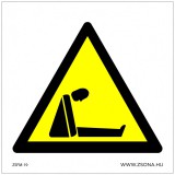 Zsona Dekor Fulladás veszélye! Műanyag tábla 200x200 mm