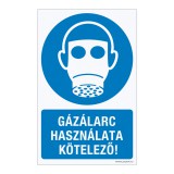 Zsona Dekor Gázálarc használata kötelező! Öntapadós matrica 160x100 mm