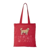 Zsona Dekor Golden retriver - Bevásárló táska piros