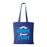 Zsona Dekor Grooms brew team - Bevásárló táska kék